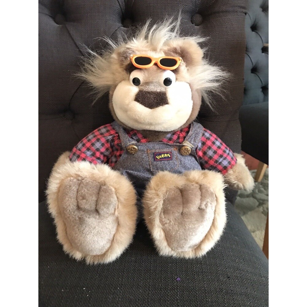 Real Talking Bubba Bear Plush Toy 1997 By Tyco Vintage with‎ Glasses UNTESTED